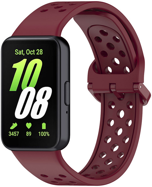 스페이스쉴드 갤럭시 펀치홀 실리콘 스트랩, 버건디, 1개