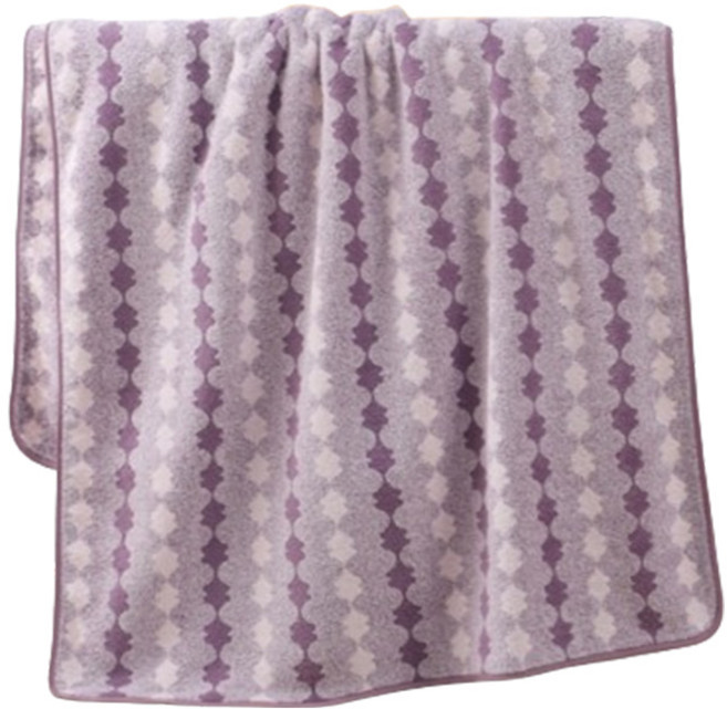 원이네 체크 바스타월, 퍼플, 1개