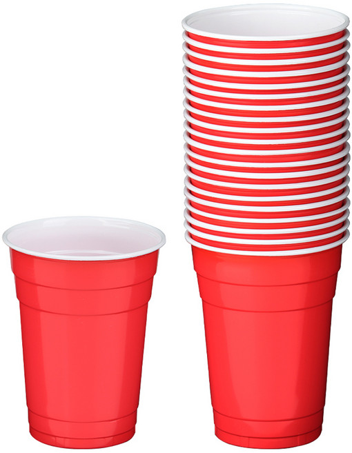 코코스토리 코코 다회용 레드컵 500ml, 20개입, 1개