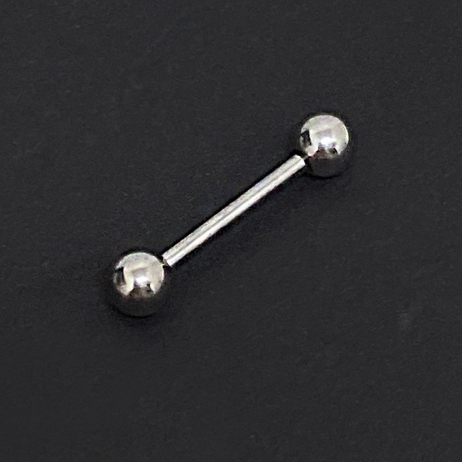 gelluna 全醫療鋼簡約鋼球舌環 P-343 14mm