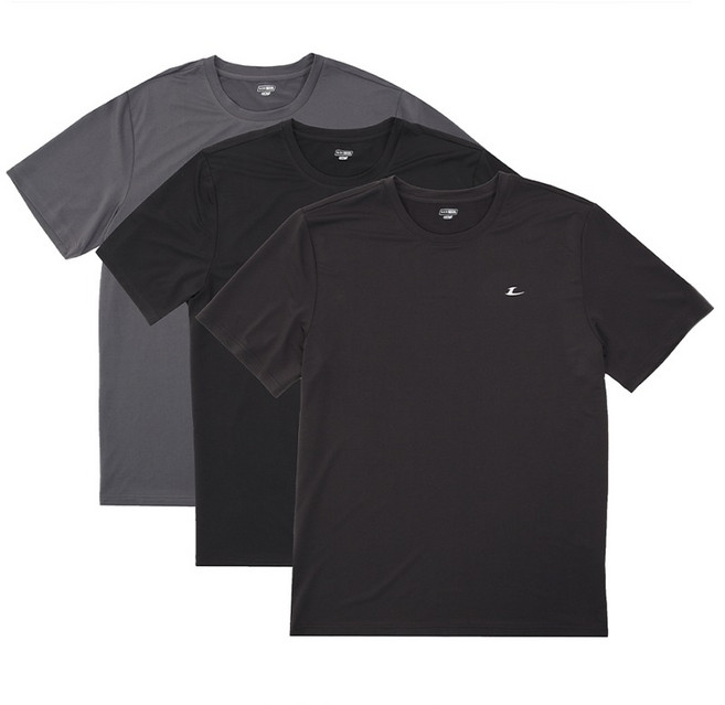 르까프 남녀공용 라운드 반팔 티셔츠 LE4C0523PC 3종 세트