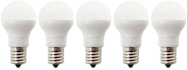 데이온 LED 미니 크립톤 E17 장식등 4W, 전구색, 5개