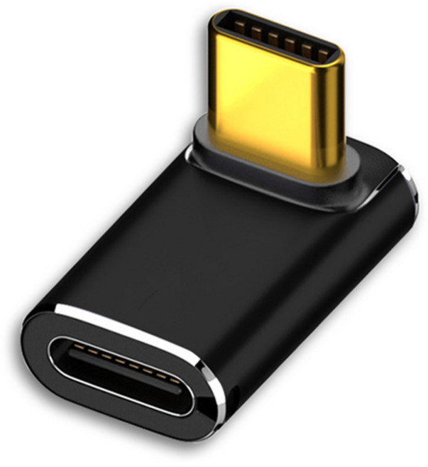 엠비에프 USB4.0 240W Gen3x2 C to C 정방향 90도 젠더, MBF-G3MF04, 1개