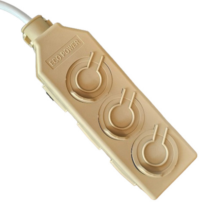 EcoPowerTap 三插延長線組 16A 1.5SQ, 10m, 米色(延長線保護套), 1套