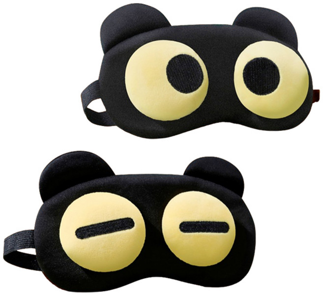 다정다감 꿀잼표정 3D 입체 뜬눈 수면안대 세트 1, 1세트