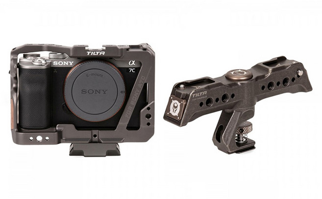 TILTA 鐵頭 Sony A7C 全籠架 + 頂部把手套裝 戰術灰, TA-T19-FCC-G(籠架), TA-QRTH5(頂部把手), 1套