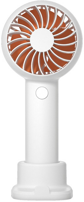 엔보우 휴대용 무선 충전식 선풍기, 모노포켓, 크림화이트