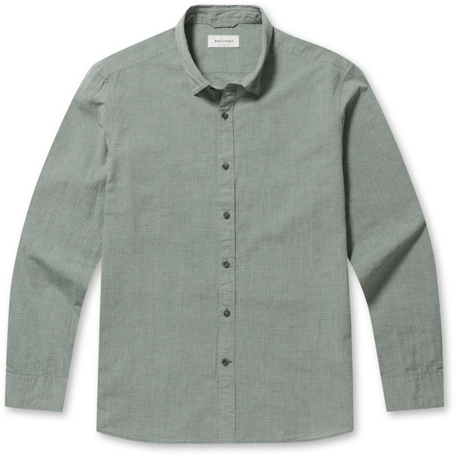 브렌우드 코오롱 코튼린넨 써커 통기성 캐주얼셔츠