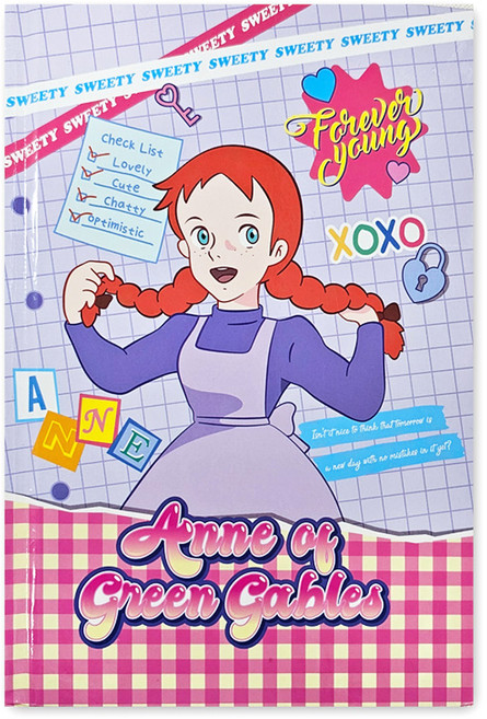 플라잉웨일즈 빨강머리앤 다이어리 만년형, 틴팝 퍼플, 1개