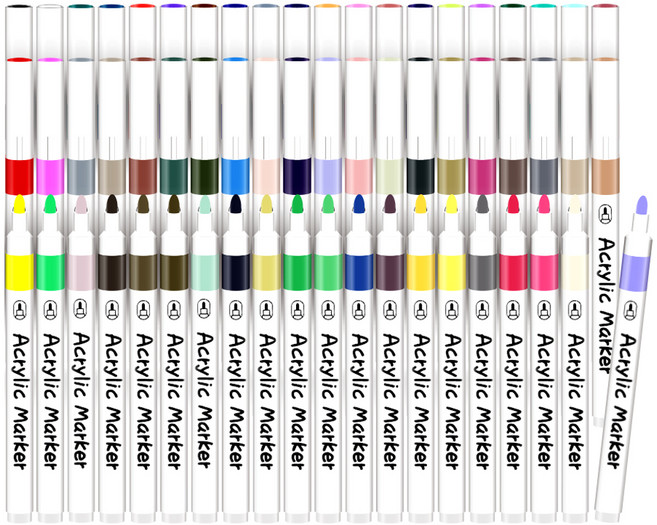 영아트 데코 드로잉 아크릴 마카펜 세트, 60색, 1개