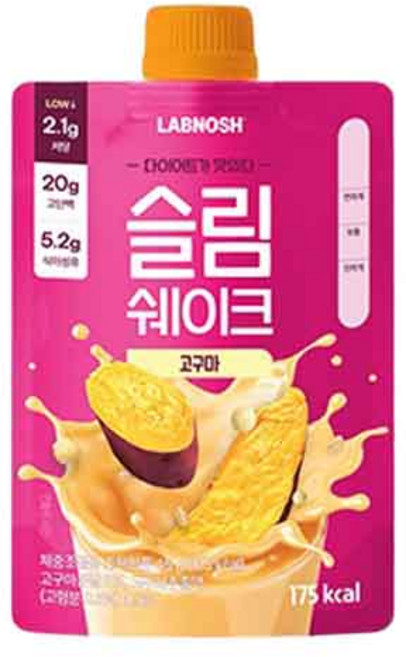 랩노쉬 슬림쉐이크 고구마, 45g, 7개