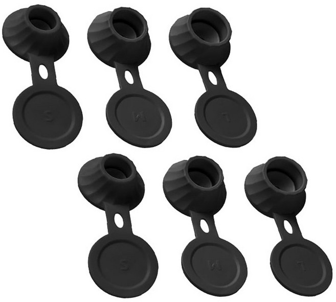 모어블 샴푸 절약 거꾸로 알뜰캡 18mm + 22mm + 27mm 세트, 블랙, 2세트