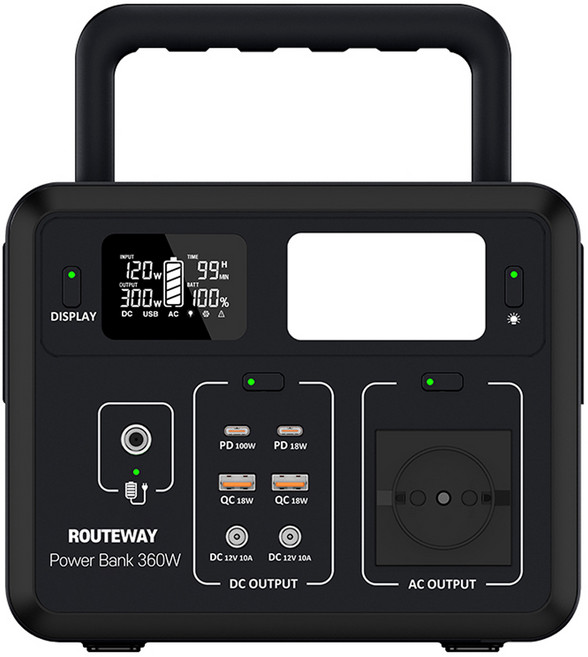 루트웨이 파워뱅크 360W, PB360W, 블랙