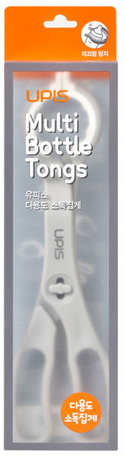 유피스 논슬립 다용도 소독 집게, 1개, 그레이