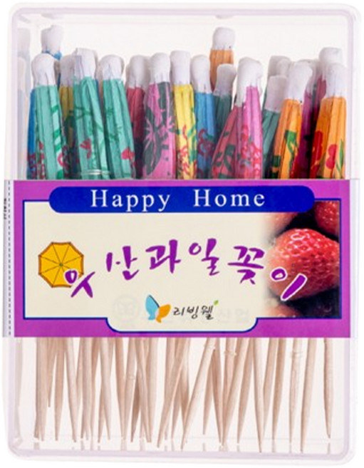 리빙웰 고급 우산 과일꽂이, 35개입, 1개