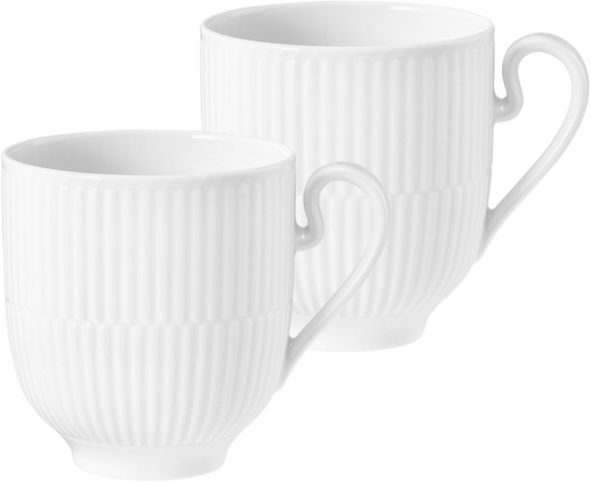 테타우 머그컵 0.35L, 아미나 화이트, 2개