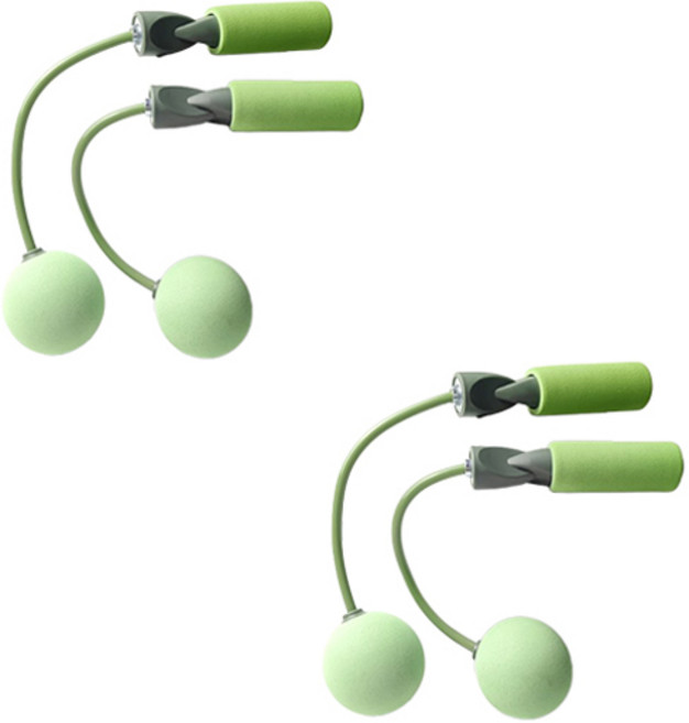 블럭마트 실내 무선줄넘기 빅볼, 그린, 2개