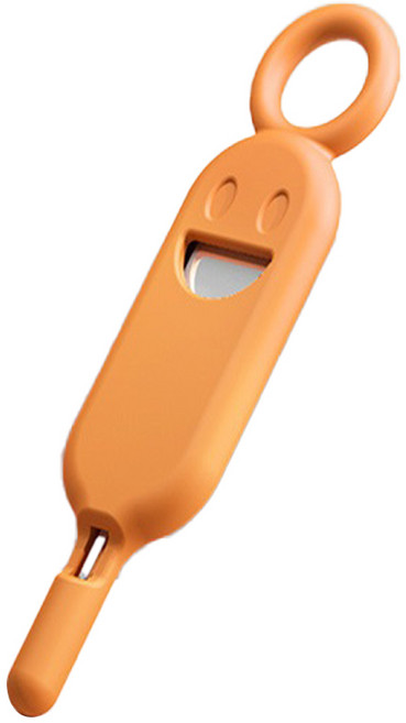 휴대폰 심카드 보관함 겸 핀케이스, 오렌지, 1개