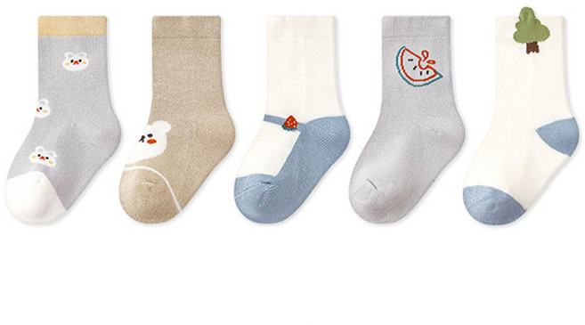 스타도어 아동용 귀여운 양말 5종 세트