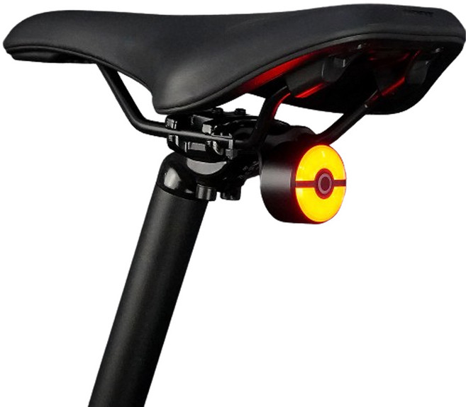 에이스피드 자전거 AI 브레이크 감지 후미등 C91, 블랙, 1개