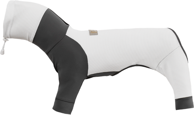 니즈더펫 인터라켄 강아지 쿨링 여름옷, 화이트다크그레이, 1개