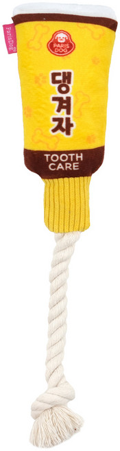 패리스독 강아지 퍼니로프토이 장난감, 댕겨자, 1개