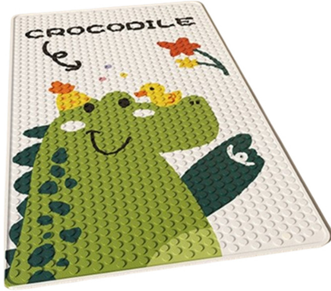 소니오 동물 친구들 흡착 욕조 매트 40 x 70 cm, 02 크로커다일, 1개