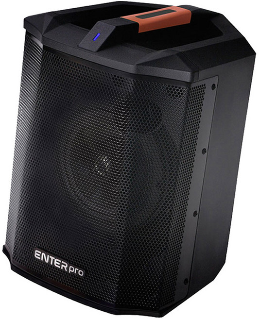 ENTERPRO 충전이동형 버스킹앰프 USB 블루투스 스피커, EPS-200, 블랙