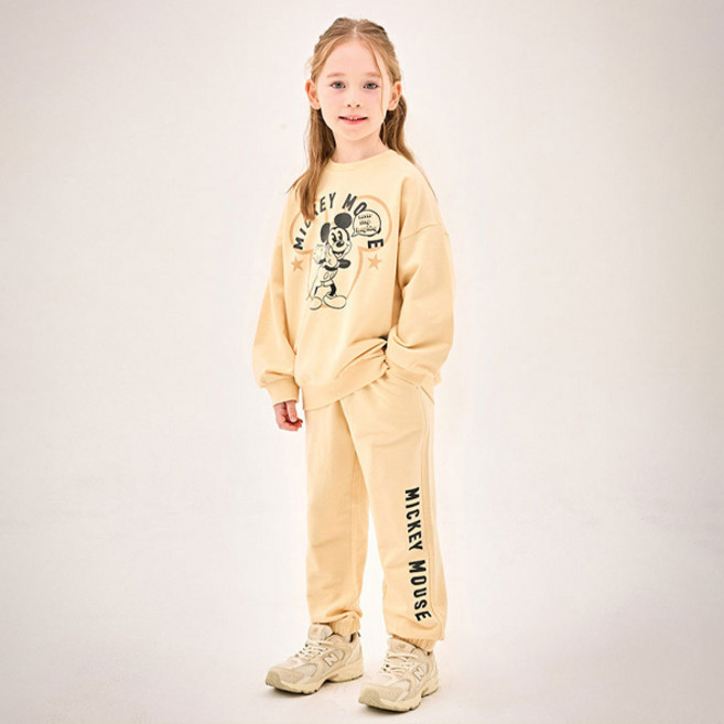 젤리스푼 아동용 디즈니 미키 마우스 올웨이즈 레터링 상하의 세트