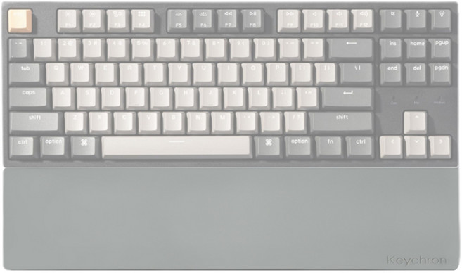 키크론 실리콘 팜레스트 PR66 K8 K8 Pro C1 C1 Pro, 그레이, 1개