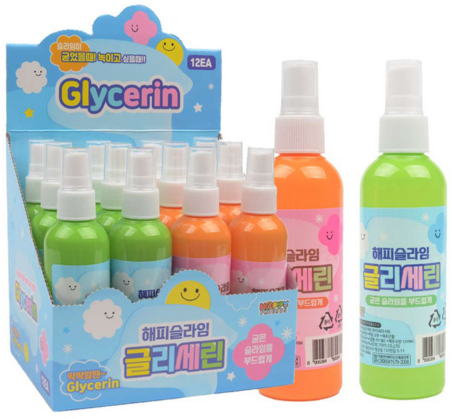 KY I앤D 해피슬라임글리세린 142g, 12개, 랜덤발송