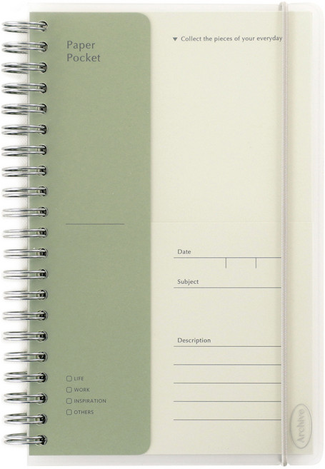 페이퍼리안 아카이브 페이퍼 포켓, 샌드 화이트, 1개