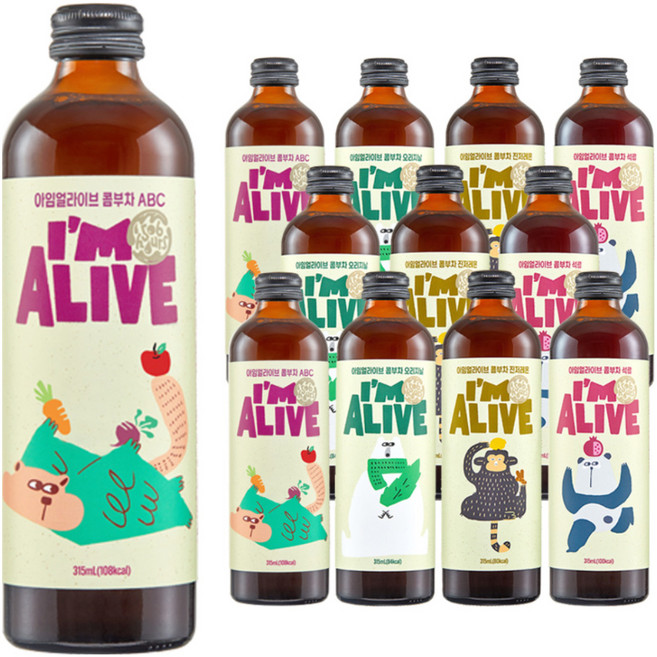 아임얼라이브콤부차 4종 3p 세트, 1세트