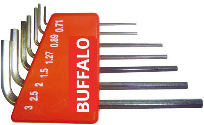 세신버팔로 L렌치 미니 7종 세트 0.71~3mm SB-MLW7 C1038763, 1세트