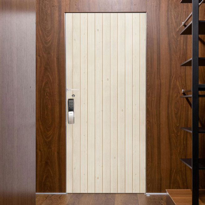 시트나라 현관문시트지 2p, DIY패널베이지, 100 x 210 cm