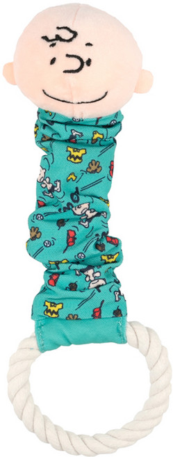 피너츠 강아지 패리스독 터그 크런치 로프 장난감, 민트, 1개