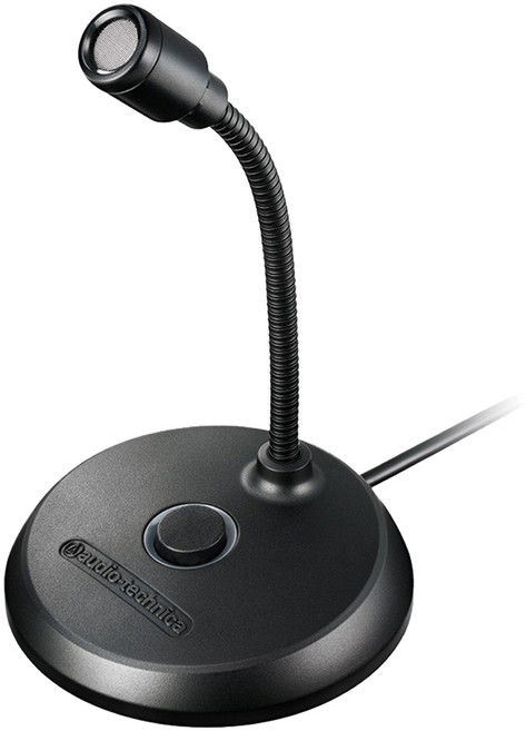 audio-technica 鐵三角 小型高音質USB視訊會議網路廣播用麥克風, 單色, ATR4800-USB