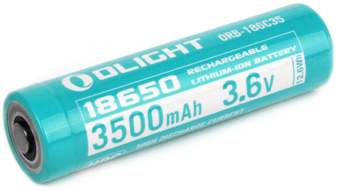 OLIGHT 커스텀 18650 배터리 3500mAh, 블루, 1개