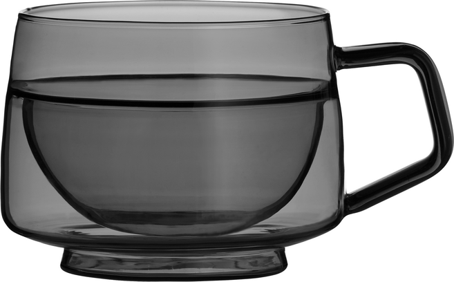 헤리터 가야 머그컵 와이드, 블랙, 1개