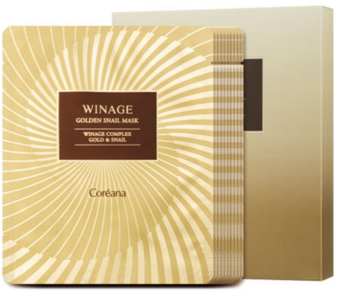 위네이지 골든 스네일 마스크 210ml, 10개입, 1개