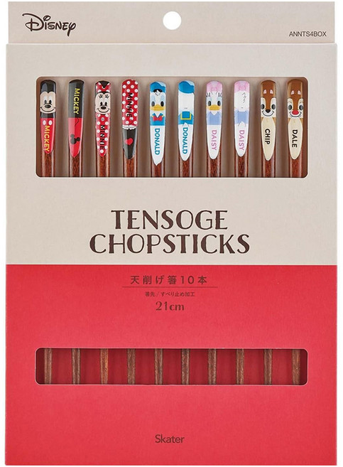스케이터 ANNTS4BOX 우드 찹스틱 선물세트 디즈니미키, 혼합색상, 젓가락 5벌, 1세트