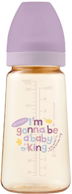 MOTHER-K 精粹極簡PPSU奶瓶 不含奶嘴, 清澄薰衣草, 280ml, 1個