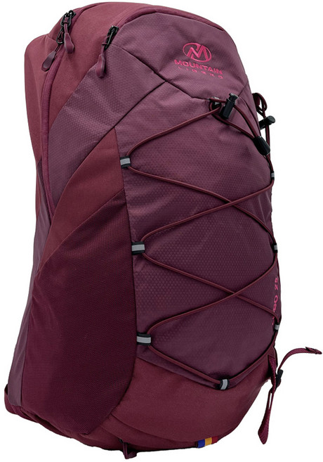 LIBERO 로보 등산용 배낭 25L 방수커버 포함, 와인