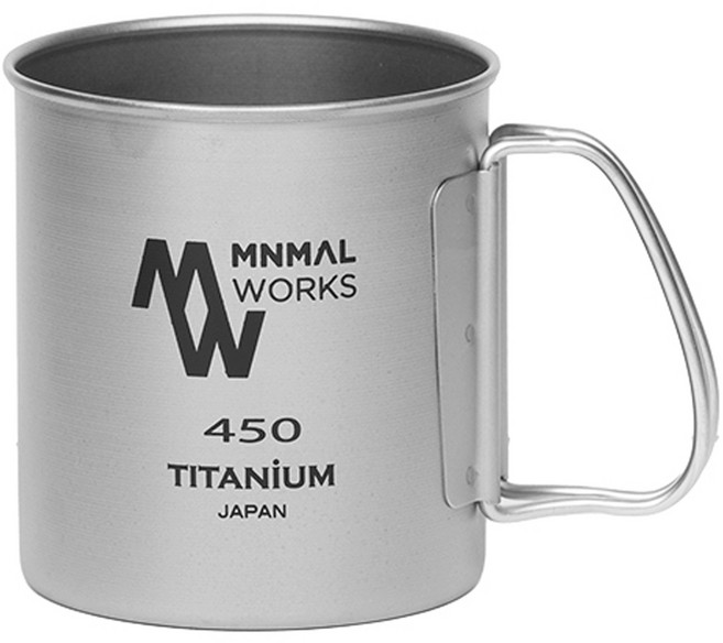 미니멀웍스 티타늄 싱글 머그 450ml, 1개