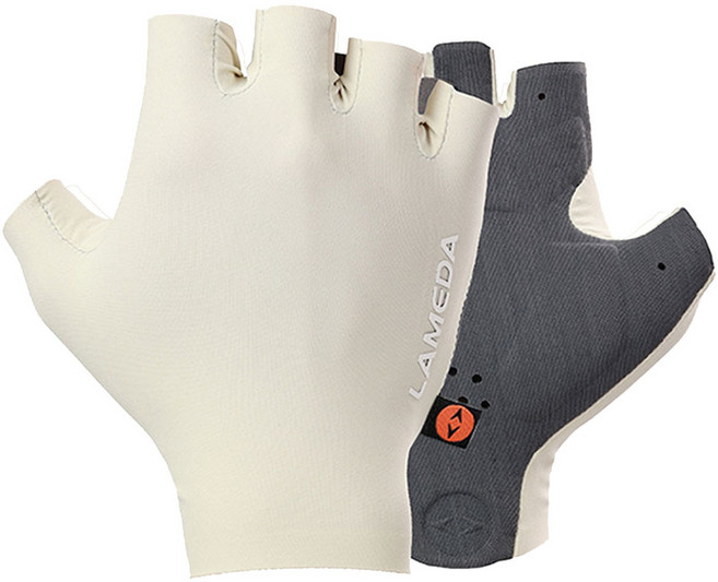 라메다 자전거 스포츠 엘라스틱패드 반장갑 24AW2088, 아이보리, 1세트
