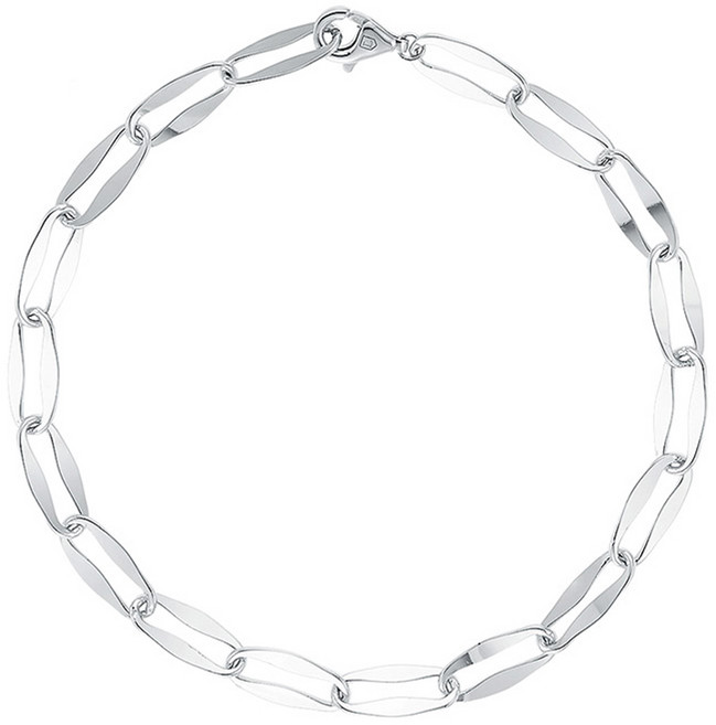 로이드 여성용 베이직 클립체인 실버 팔찌