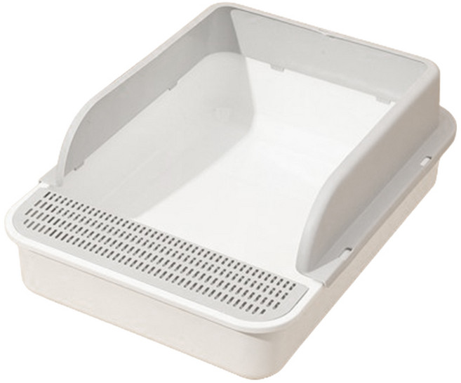 파스텔펫 고양이 와이드 모래삽 화장실, 그레이, 1개