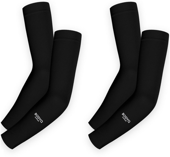 바디큐 자외선차단 스포츠 쿨토시, 블랙, 2세트