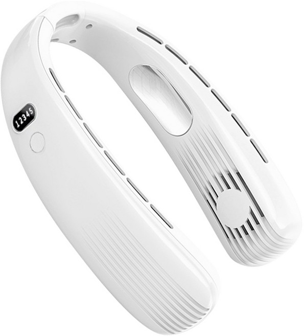 휴대용 넥밴드 무선 선풍기, BZ-FL324, 화이트