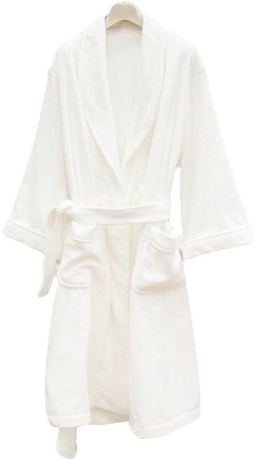 송월타월 수분 흡수력이 우수한 호텔식 욕실가운 Free, 화이트, 1개